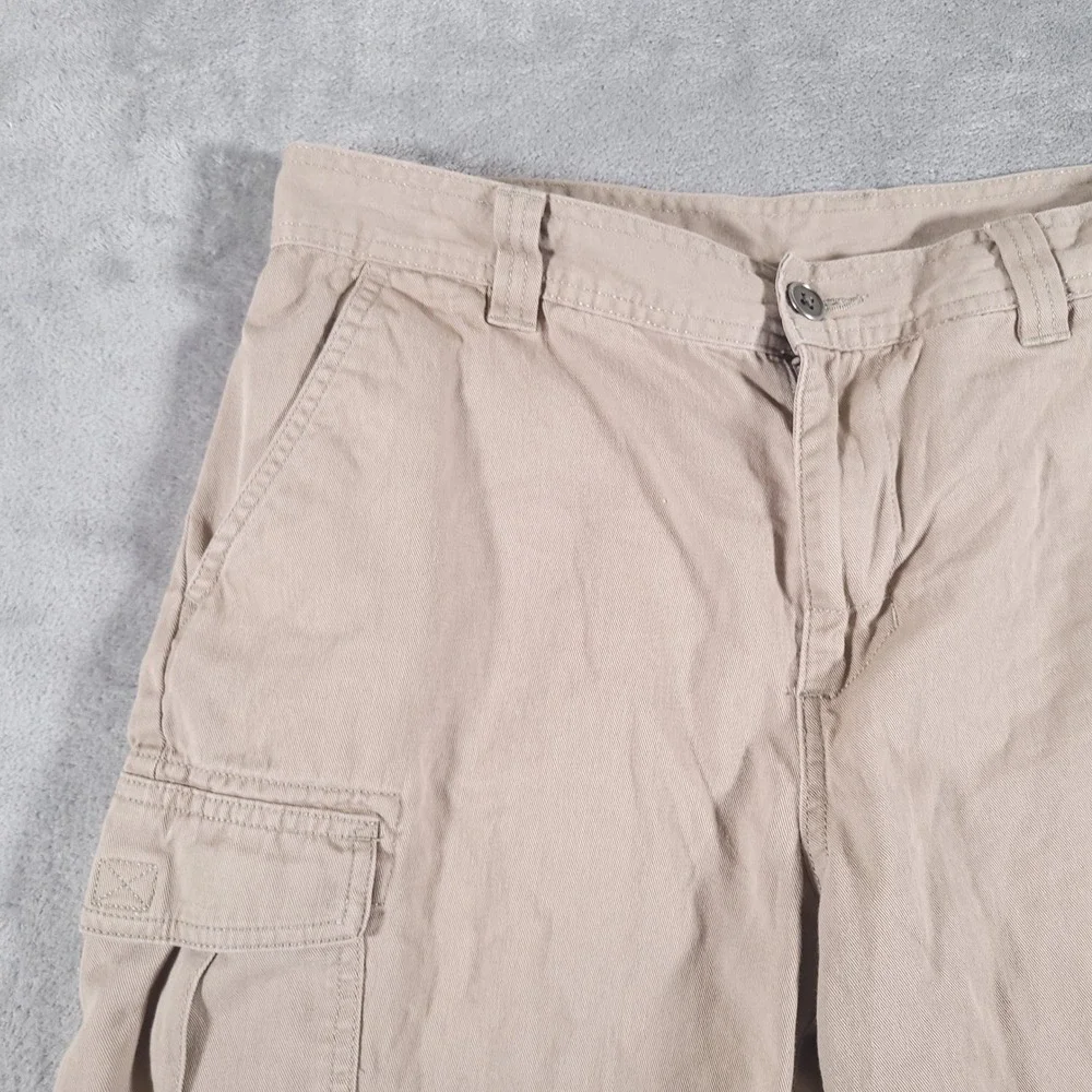 Columbia Cargo Shorts Mens 32 Tan Cobalt Lake Cotton‎ Utility Outdoor Hiking